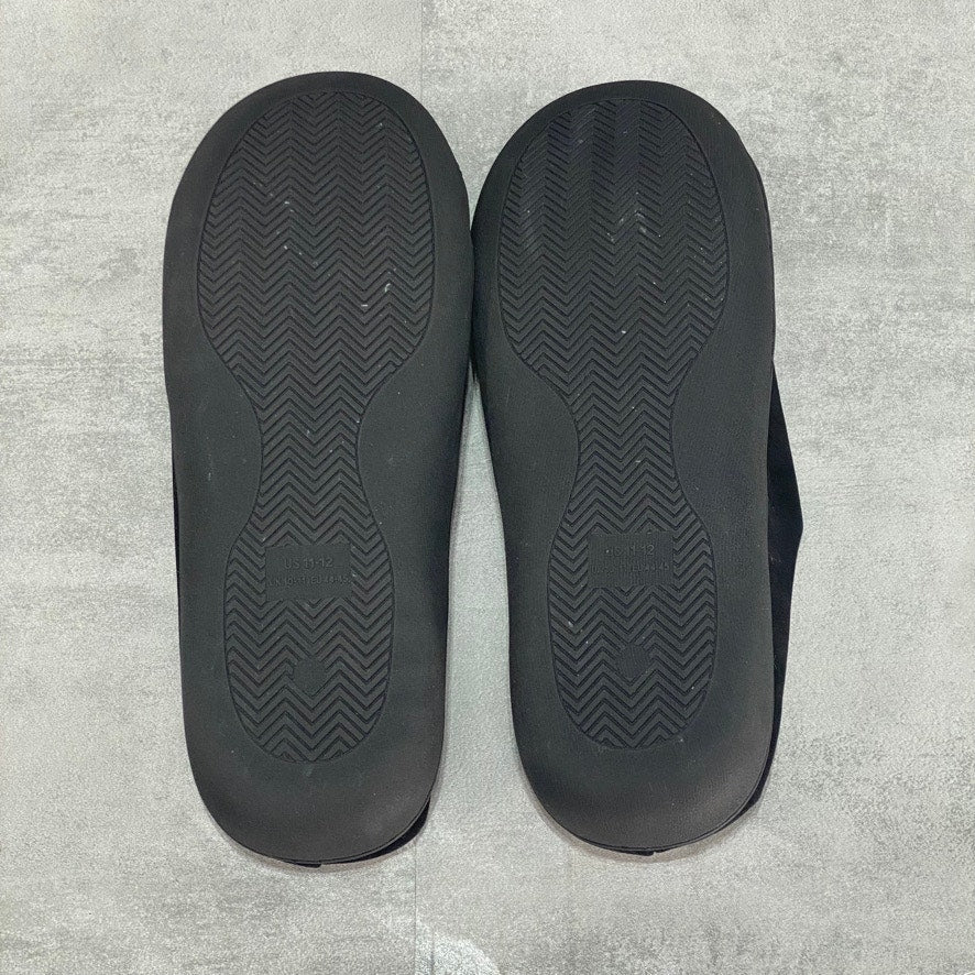 MIO MARINO Men's Black Cuddles Memory Foam Slippers SZ 11-12