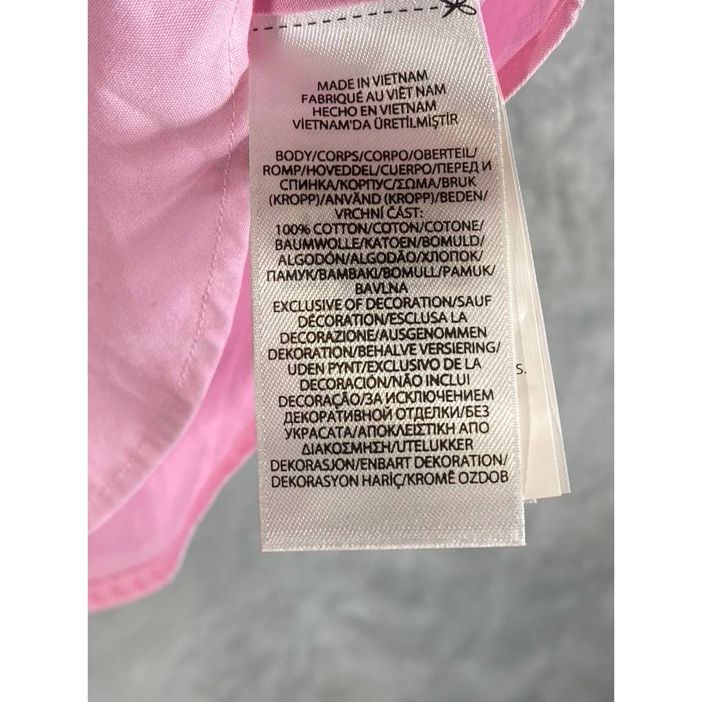 RALPH LAUREN Men's Caramel Pink Classic-Fit Button-Up Oxford Shirt SZ S