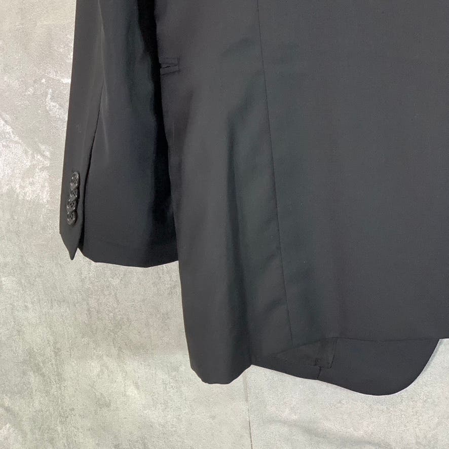 GIORGIO ARMANI Men's Black Solid Basic Two-Button Wool Sport Coat SZ 54 (US 44R)