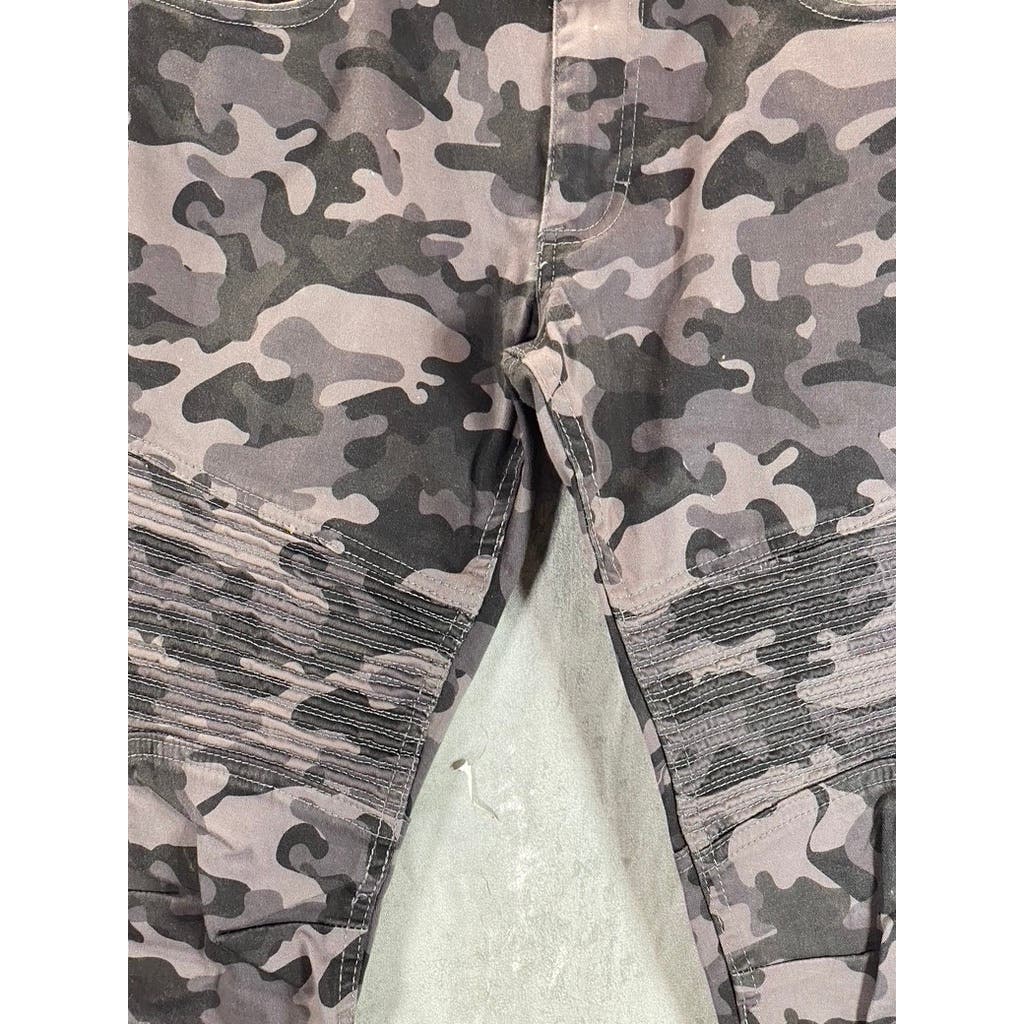 SPARK Men's Gray Camo Print Double Knee Pants SZ 32X32