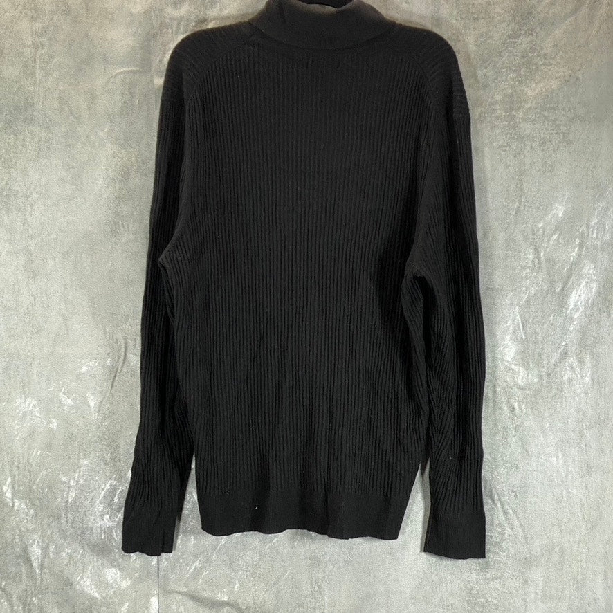 INC INTERNATIONAL CONCEPTS Men's Deep Black Ascher Rollneck Sweater SZ XL