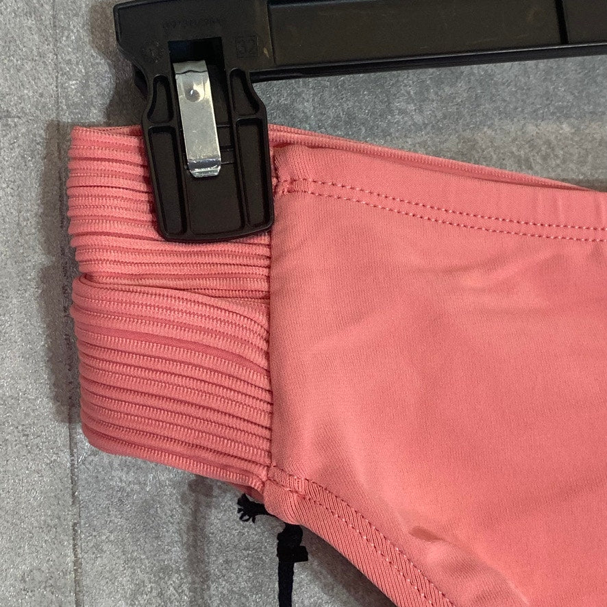 ROBIN PICCONE Pink Lemonade Lily Sash Hipster Moderate Coverage Bikini Bottoms SZ M