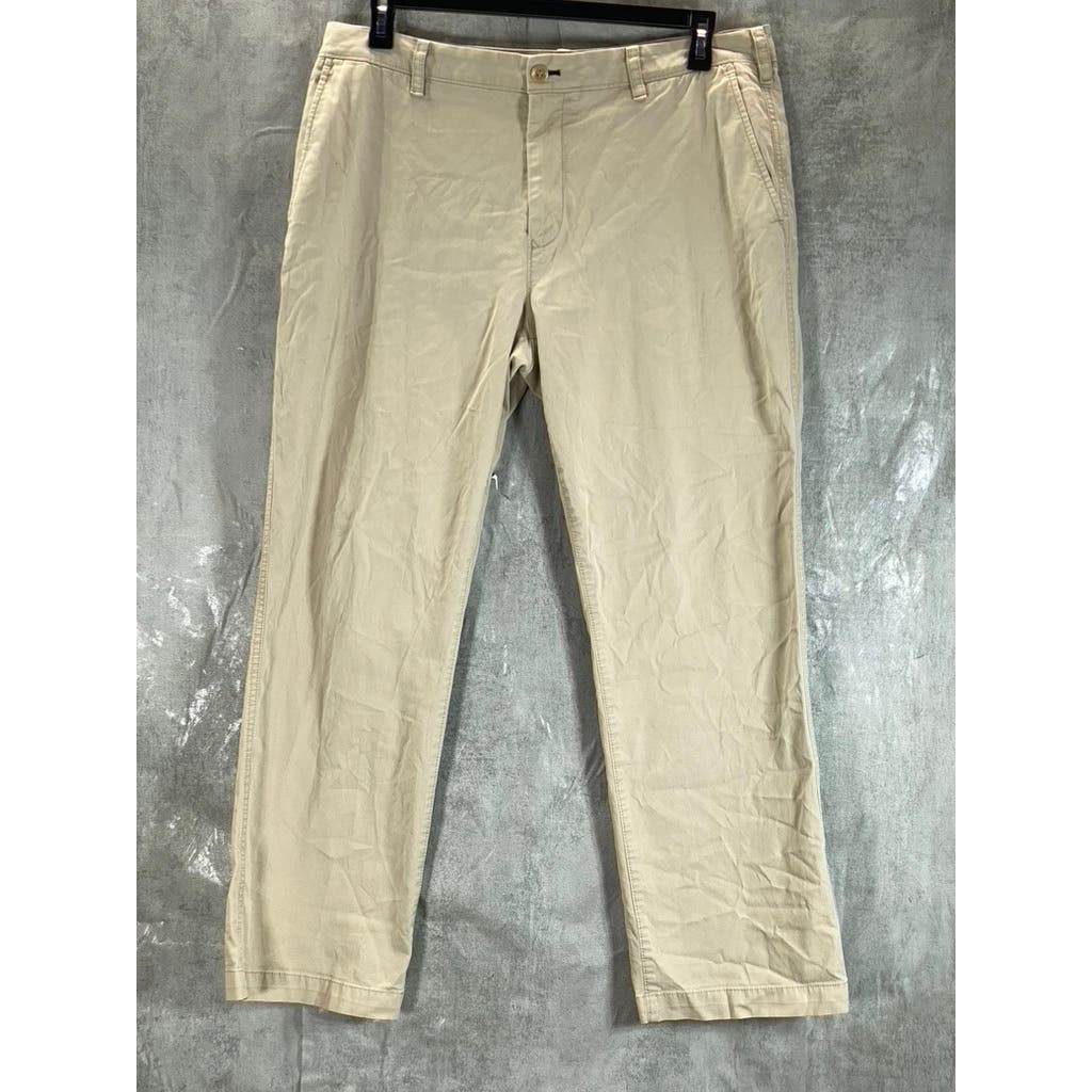 BONOBOS Men's Tan Bootleggers Straight Fit Chino Pants SZ 36X30