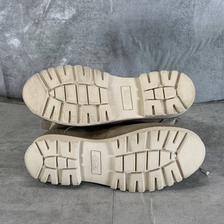 CLIFFS By White Mountain Women's Ice/Fabric Connie Lace-Up Ankle Boots SZ 6