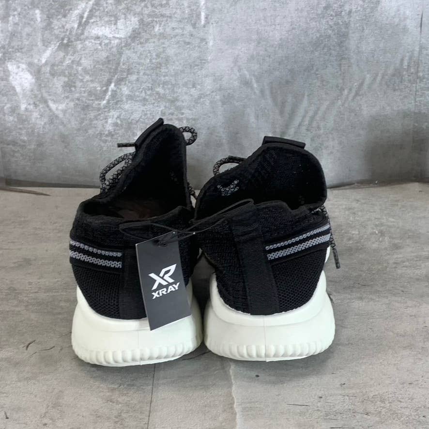 XRAY FOOTWEAR Men's Black/Gray Knit Breathable Niko Lace-Up Sneakers SZ 9