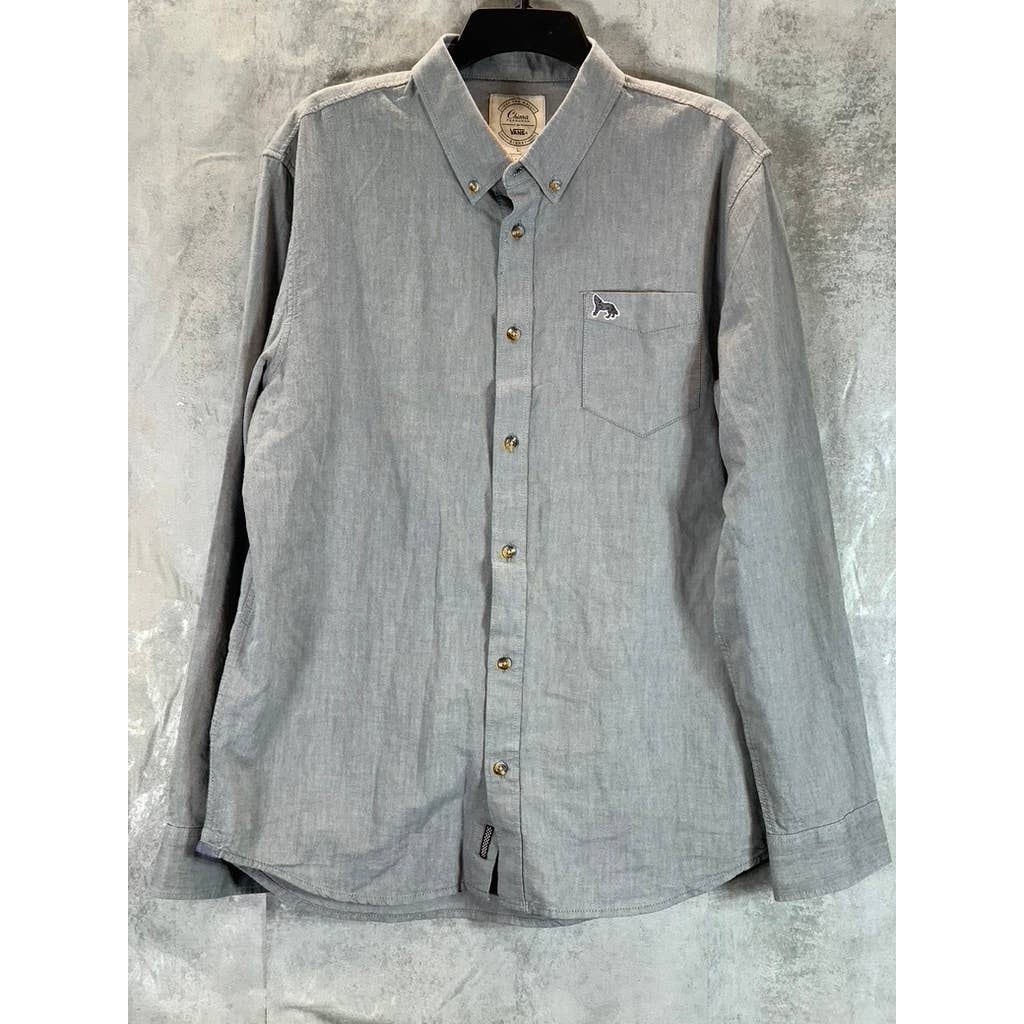 VANS Off The Wall Men's Mountain View Classic-Fit Button-Down Short SZ L