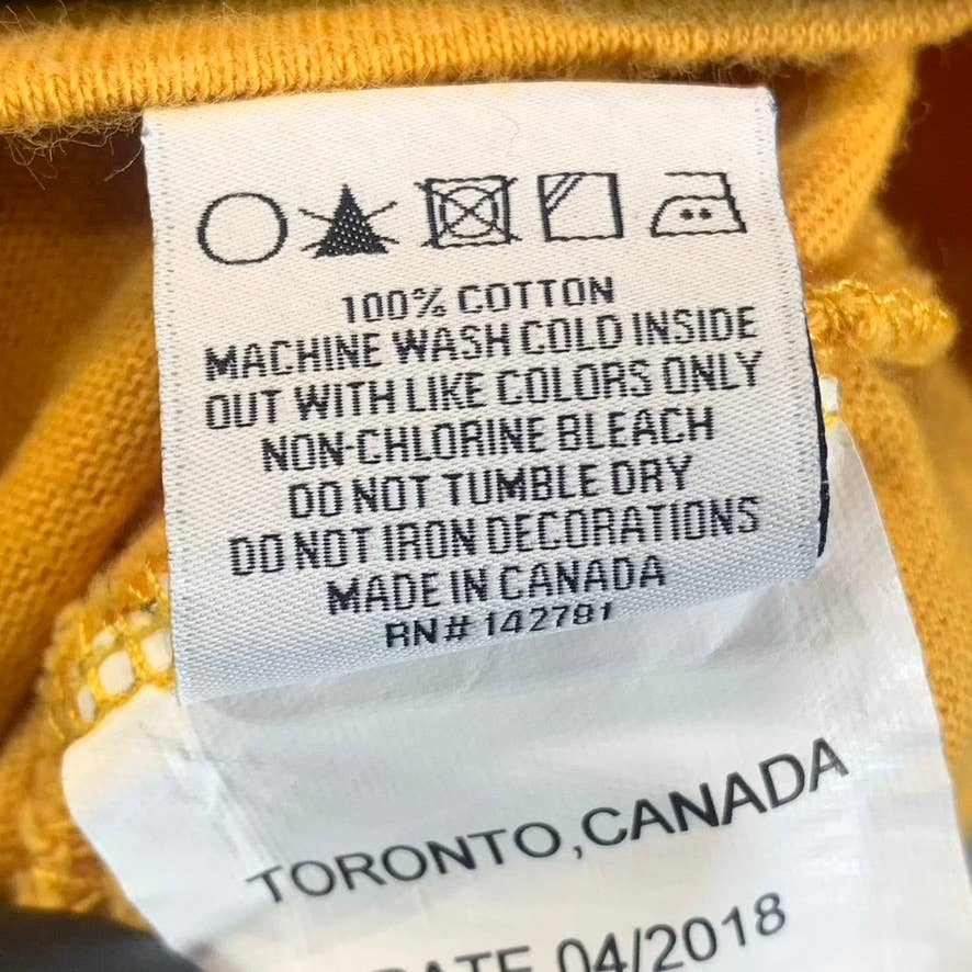 AIME LEON DORE Men's Mustard Crewneck Pullover Long Sleeve T-Shirt SZ L