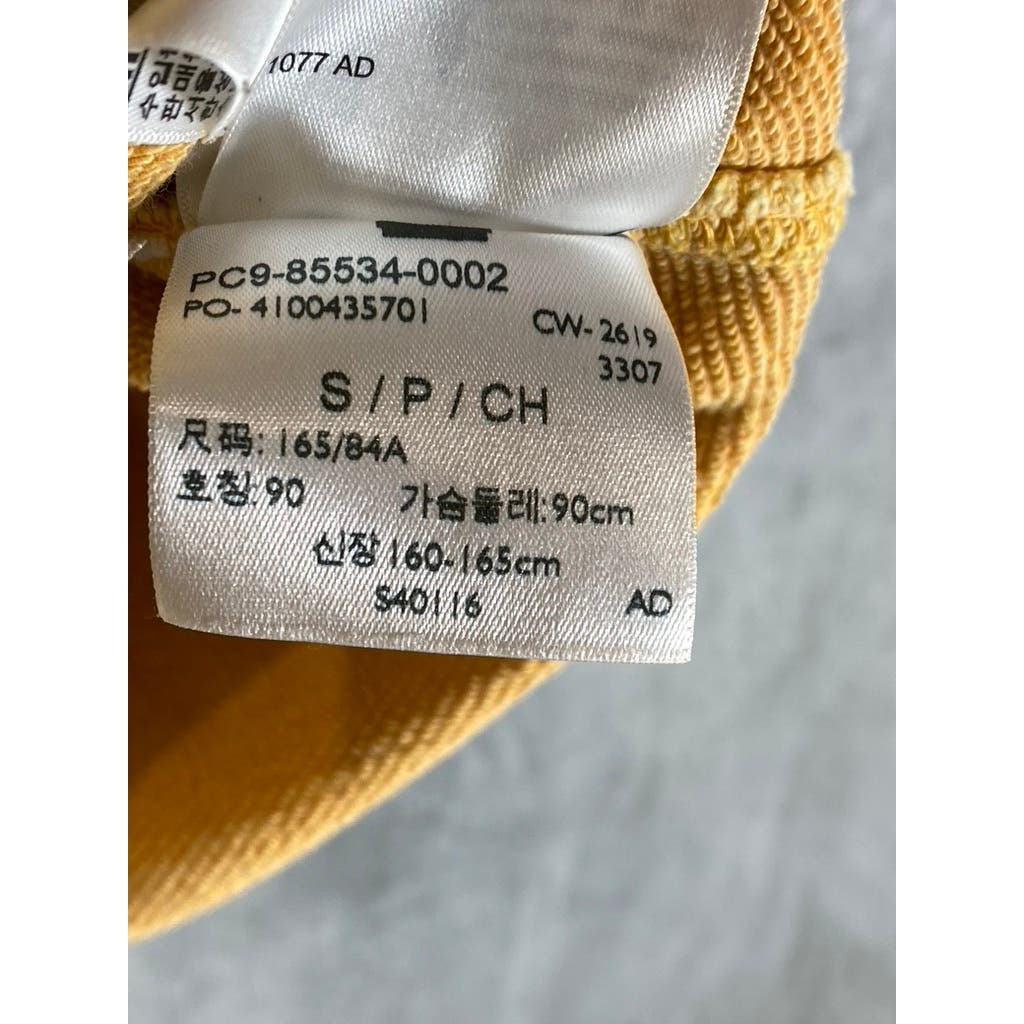 LEVI'S Men's Golden Apricot Yellow Relaxed-Fit Original Logo Pullover Hoodie SZS