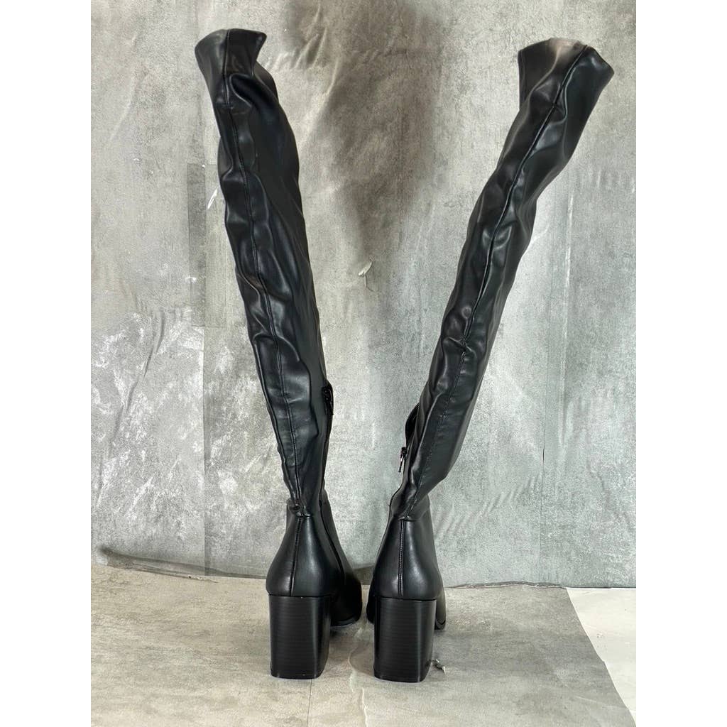 INC INTERNATIONAL CONCEPTS Women's Black Windee Over-The-Knee Heeled Boots SZ 9