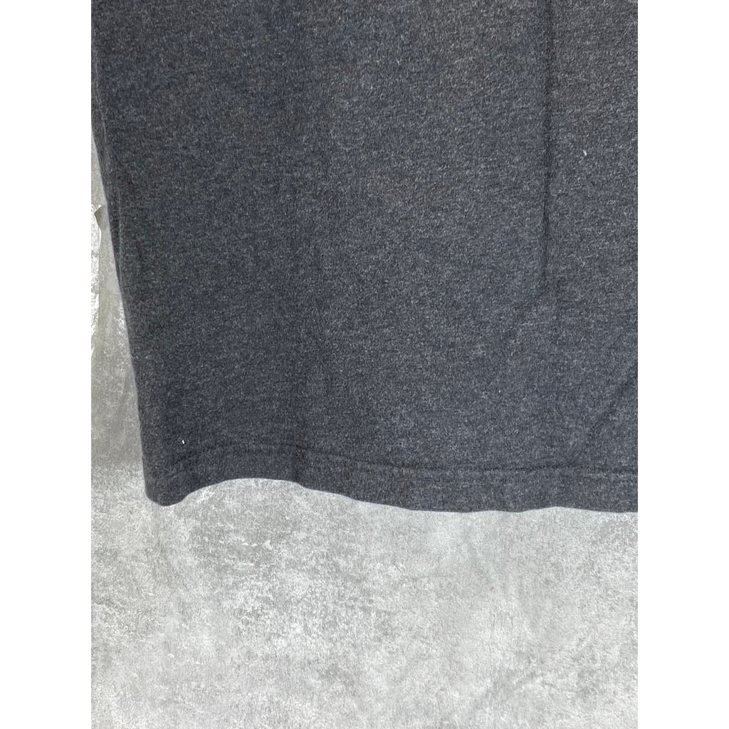 LANDS' END Men's Charcoal Super-T Crewneck Short Sleeve T-Shirt SZ S