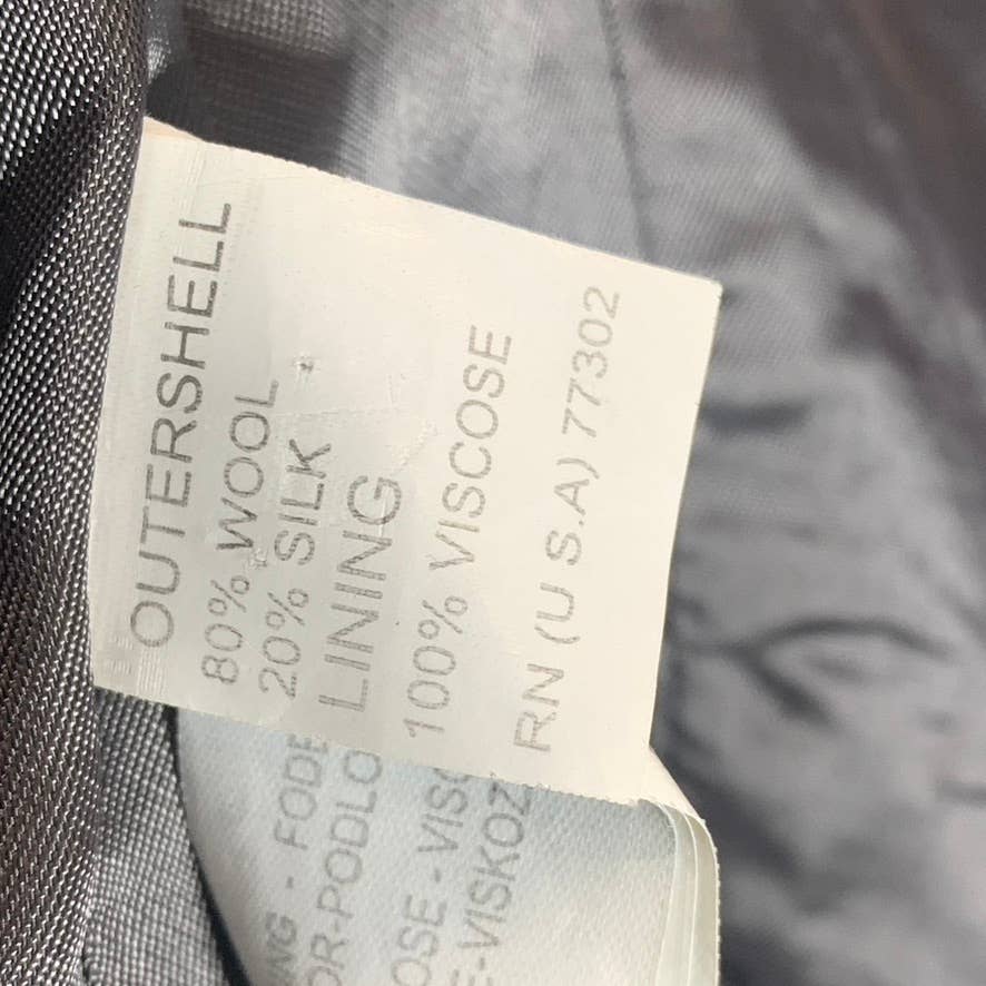 ZARA MAN Men's Grey Sharkskin Two-Button Suit Jacket SZ 42
