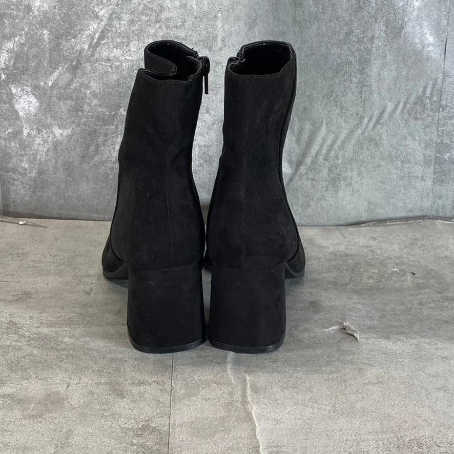 INC INTERNATIONAL CONCEPTS Women's Black Dasha Square-Toe Block-Heel Boots SZ 8
