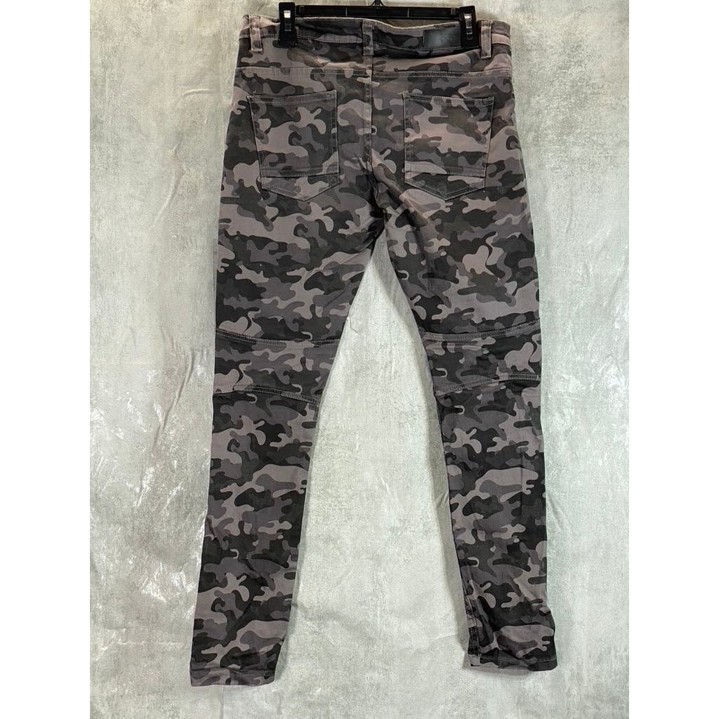 SPARK Men's Gray Camo Print Double Knee Pants SZ 32X32