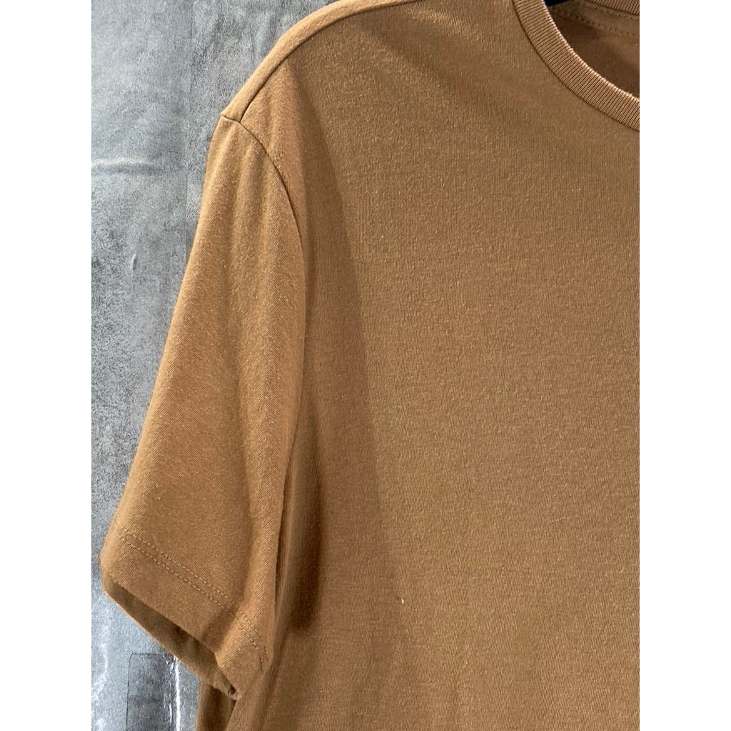 GOODFELLOW & CO Men's Brown Crewneck Short Sleeve Casual T-Shirt SZ M