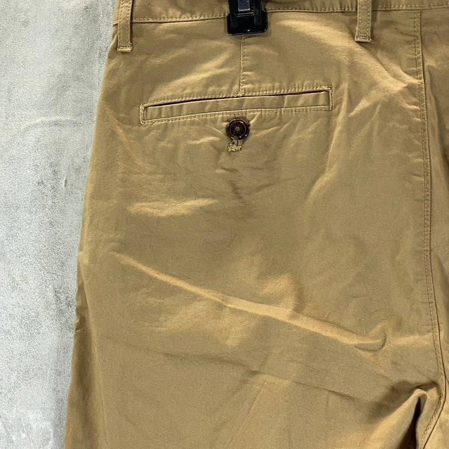 MICHAEL KORS Men's Khaki Regular-Fit Washed Cotton Bermuda Shorts SZ 33