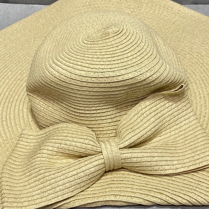 INC INTERNATIONAL CONCEPTS Tan Oversize-Bow Floppy Hat OS