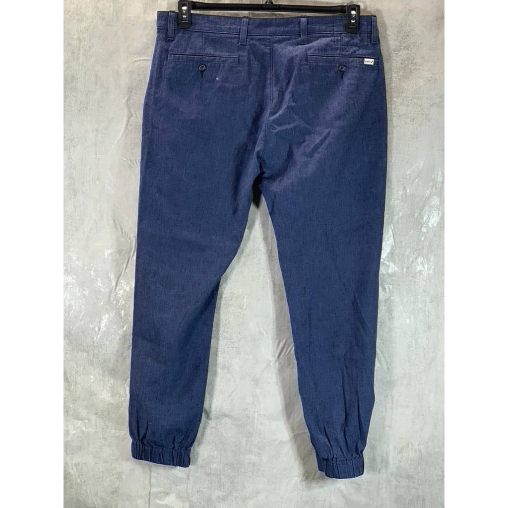 LEVI'S Men's Navy Chambray Regular-Fit Chino Jogger Pants SZ 36X32