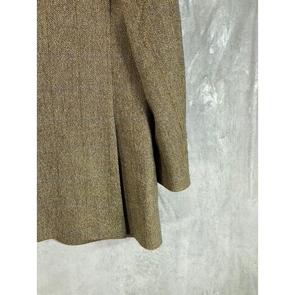 BROOKS BROTHERS 1818 Men's Brown Three-Button Suit Jacket SZ 40R