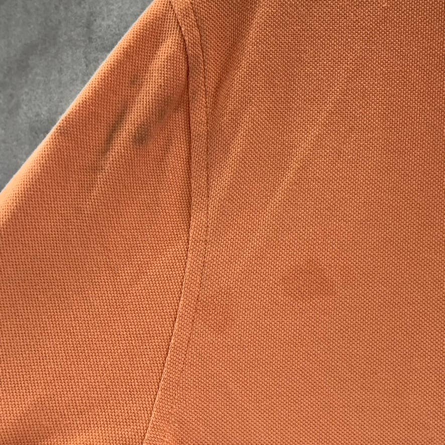 JOHN VARVATOS STAR USA Men's Papaya Peace Sign Pique Regular-Fit Polo Shirt SZXL