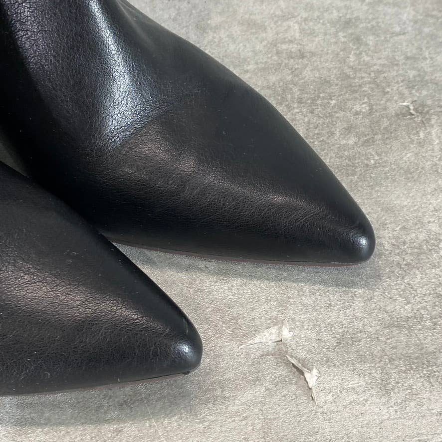 JOURNEE COLLECTION Women's Black Faux-Leather Wilo Pointed-Toe Boots SZ 7.5