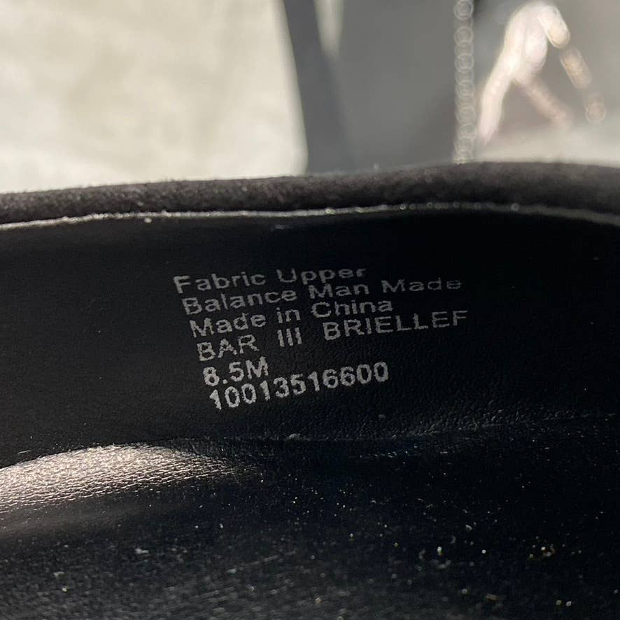 BAR III Women's Black Microsuede Brielle Studded Pointed-Toe Mule Pumps SZ 8.5