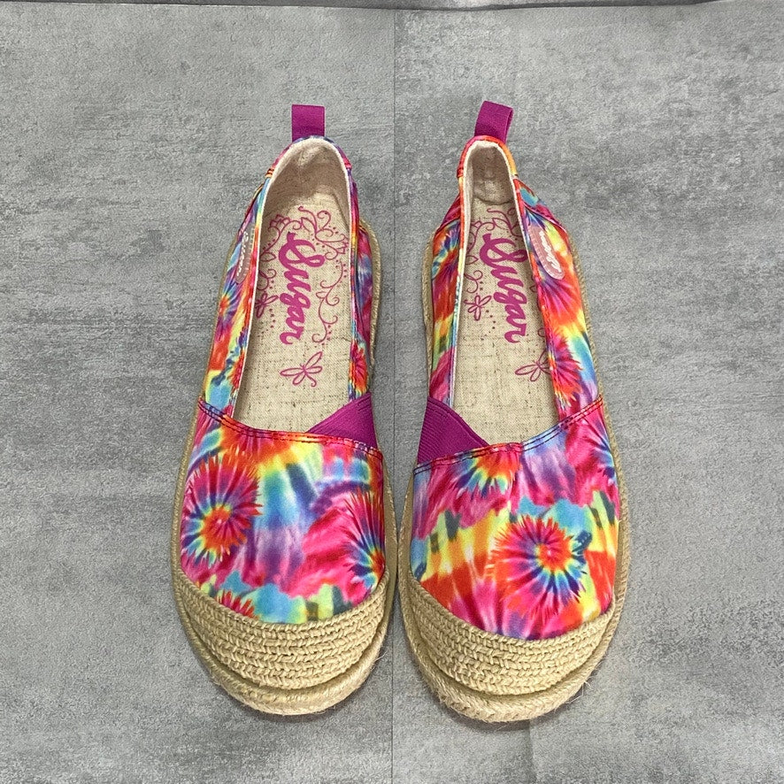 SUGAR Tie-Dye Evermore Slip-On Espardille Flats SZ 9