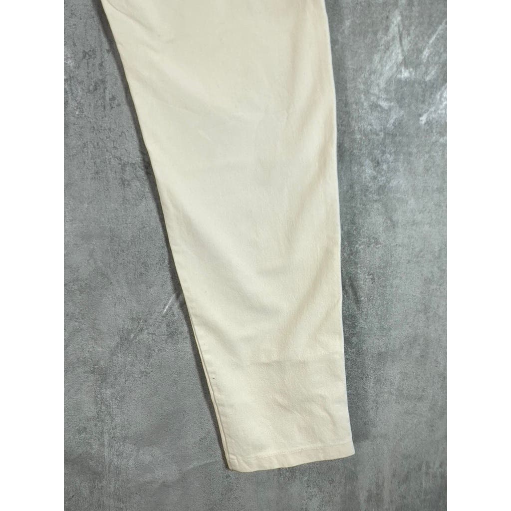 JOSPEH Women's Cream Mid-Rise Skinny-Fit Gabardine Stretch Leggings SZ 44(US 12)