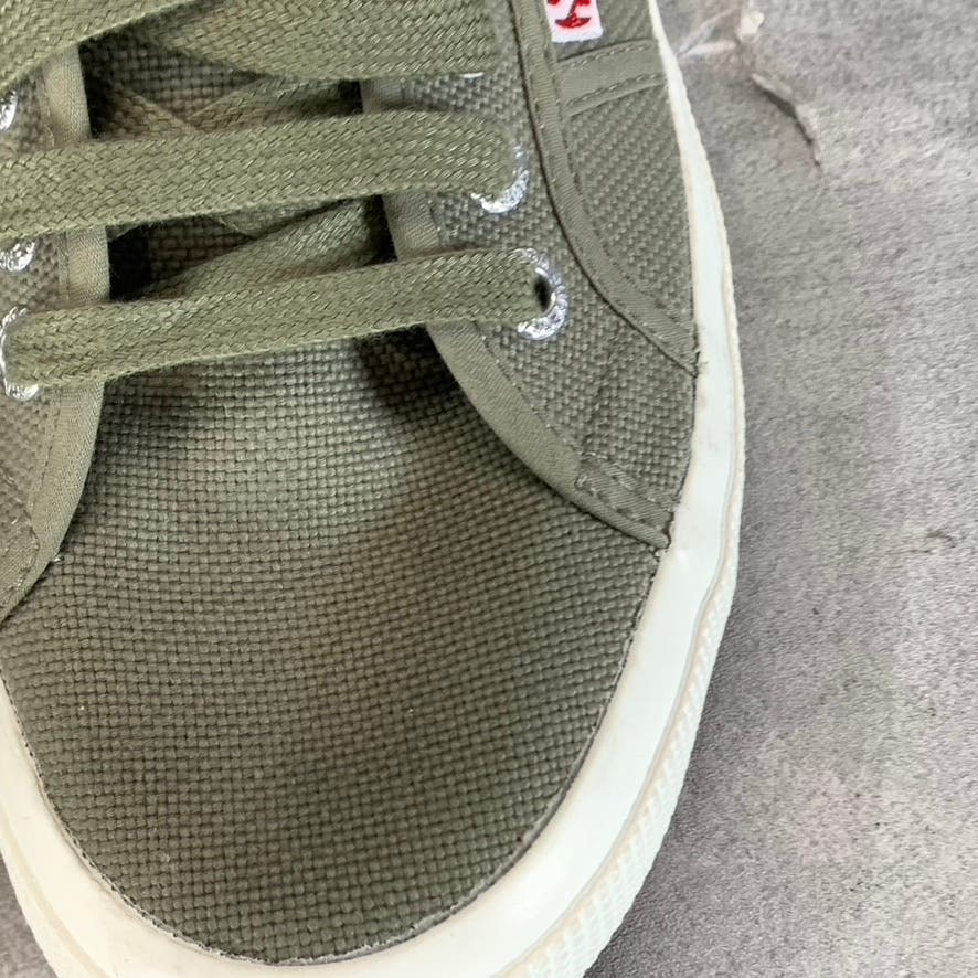 SUPERGA Women's Green Safari Lace-Up Mule Sneakers SZ 7 M 8.5 W