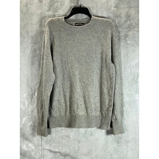 J.CREW Men's Mercantile Grey Crewneck Supersoft Lambswool Blend Sweater SZ M