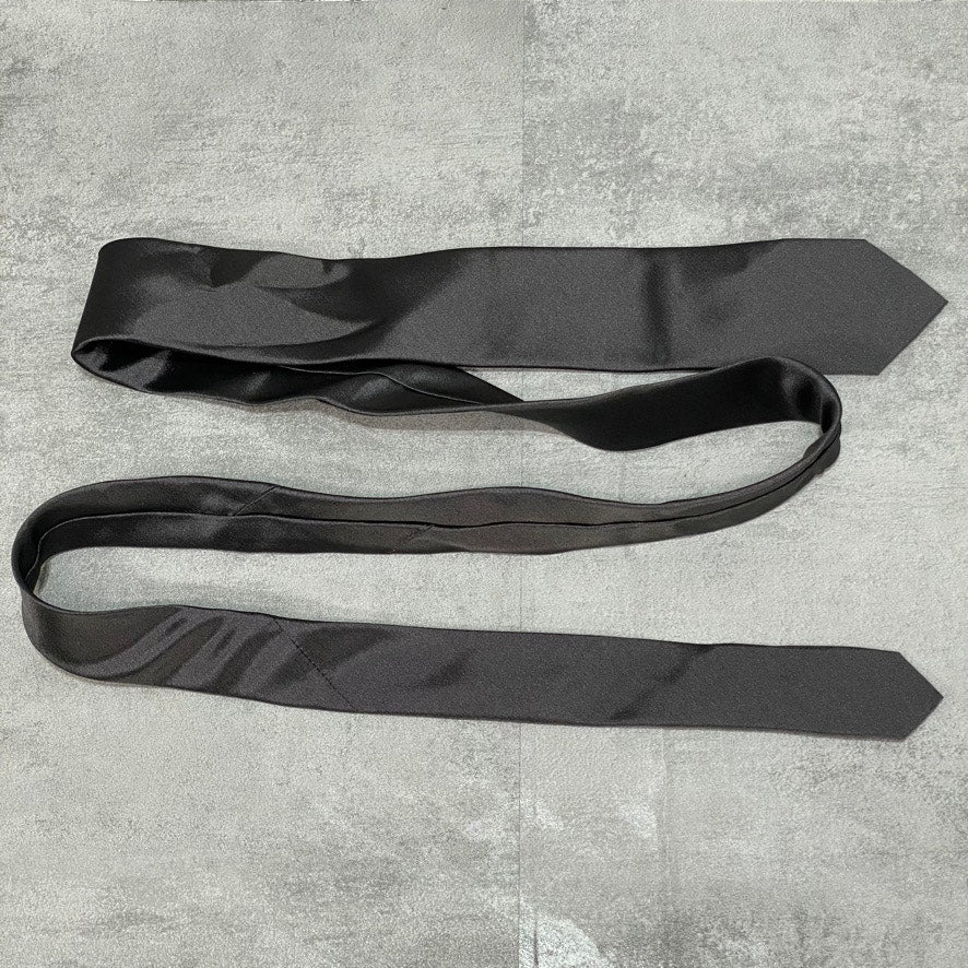 REACTION KENNETH COLE Men's Solid Black Tie OS