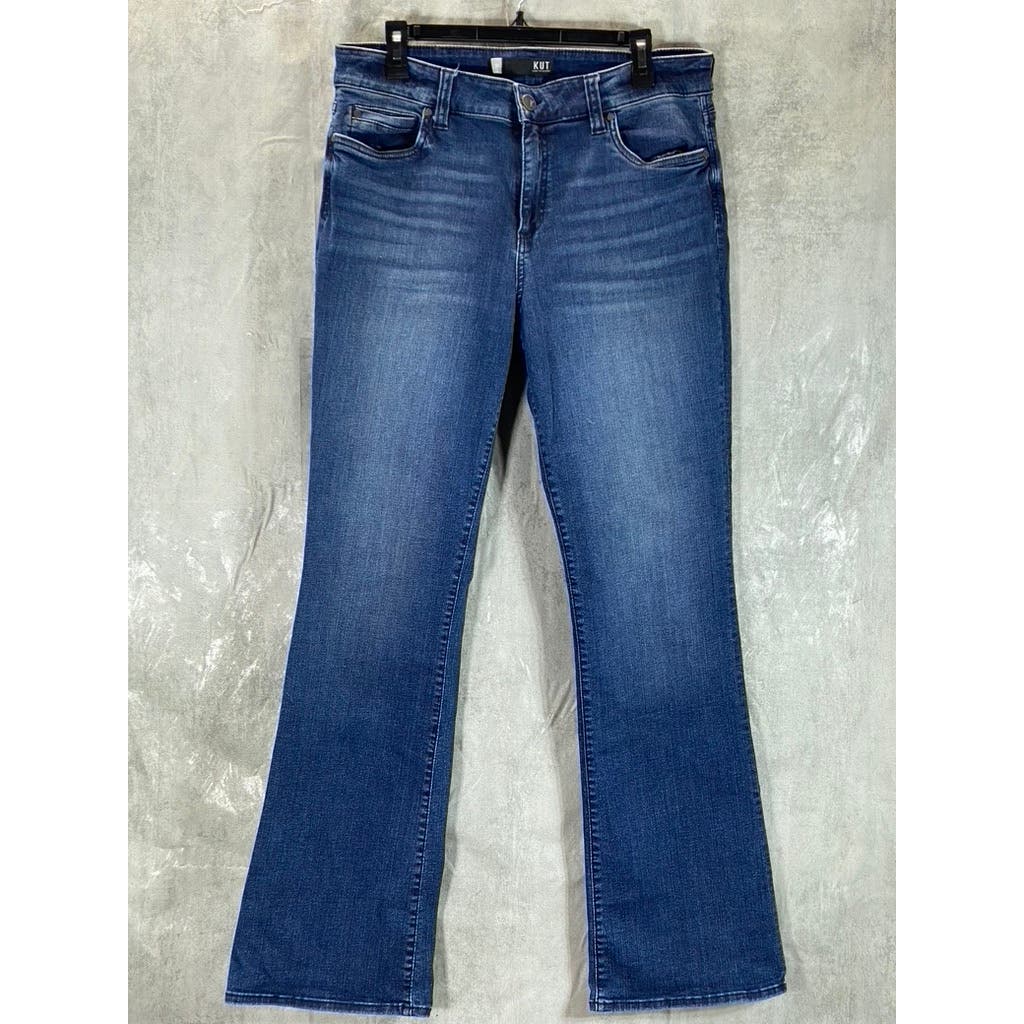 KUT FROM THE KLOTH Women's Durable Natalie High-Rise Bootcut Denim Jeans SZ 14