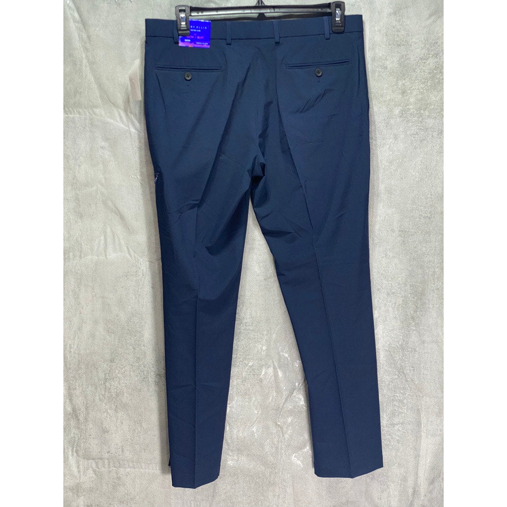 PERRY ELLIS Solid Blue Suit Pants SZ 36X30