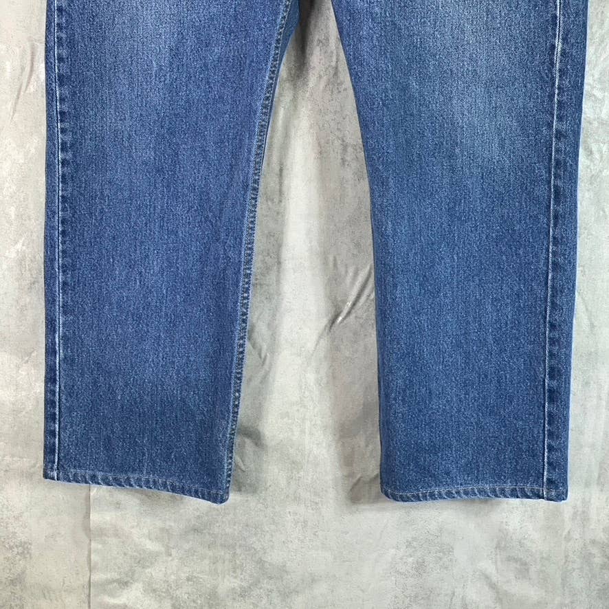 LEVI'S Men's Medium Wash 505 Regular-Fit Straight-Leg Denim Jeans SZ 38X29