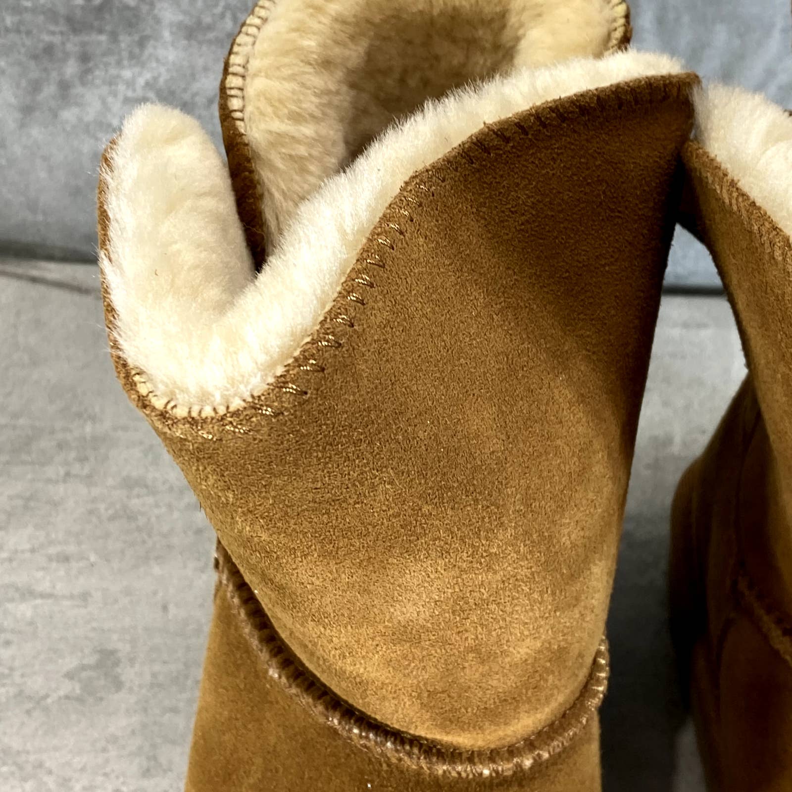 STYLE & CO Women's Chestnut Teenyy Cold-Weather Faux-Fur Spilt-Shaft Boots SZ 10