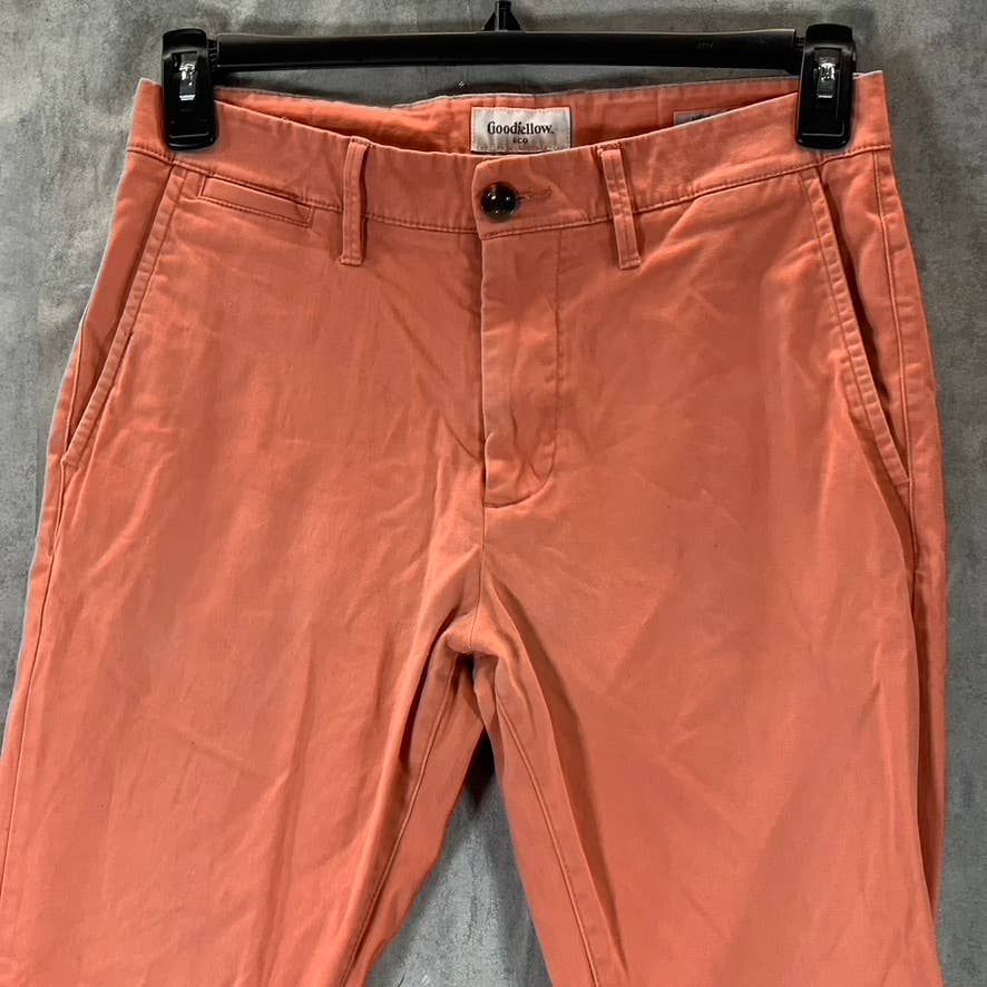 GOODFELLOW & CO Men's Coral Stone Slim-Fit Hennepin Chino Pants SZ 29X30