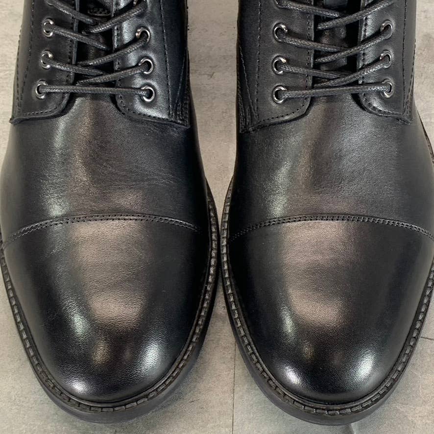 THOMAS & VINE Men's Black Avrum Tru Comfort Foam Cap Toe Ankle Boots SZ 10.5