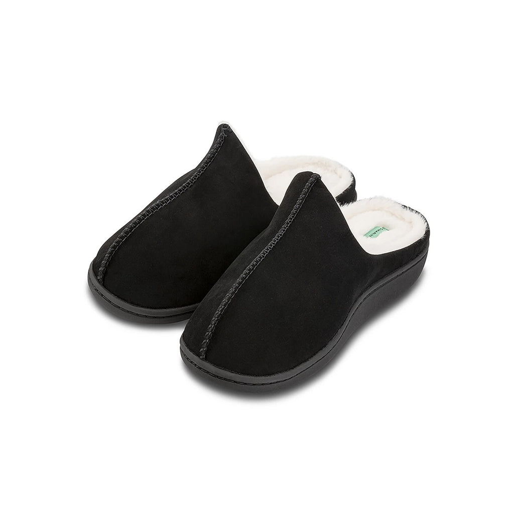 MIO MARINO Men's Black Cuddles Memory Foam Slippers SZ 11-12