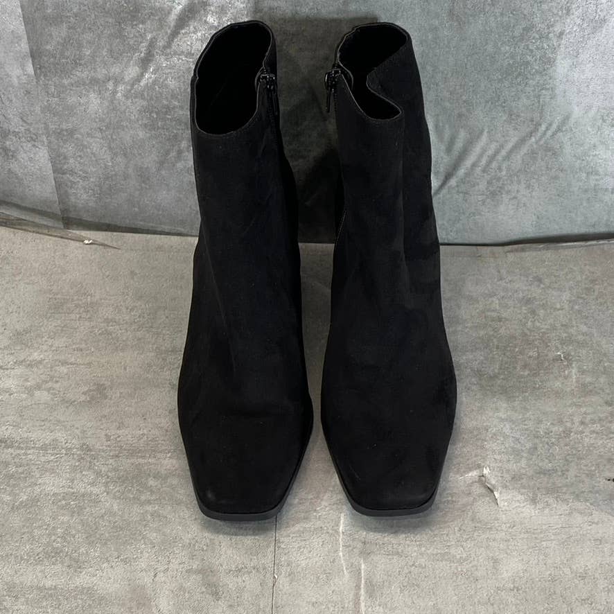 INC INTERNATIONAL CONCEPTS Women's Black Dasha Square-Toe Block-Heel Boots SZ 8