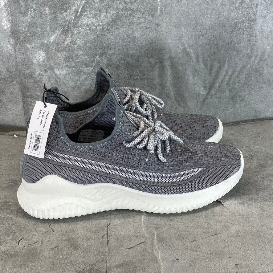 XRAY FOOTWEAR Men's Gray Knit Breathable Niko Lace-Up Sneakers SZ 7.5