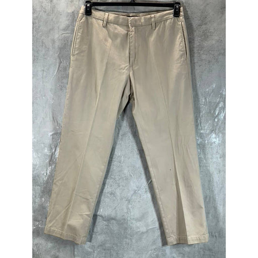 BANANA REPUBLIC Men's Tan Relaxed Straight Gavin Chino Pants SZ 33X30
