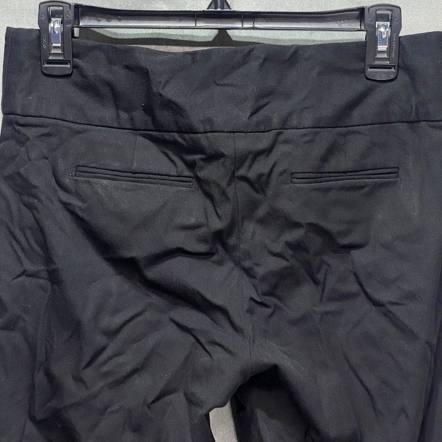 ALFANI Petite Solid Black Mid-Rise Slim-Fit Short Pants SZ 6P/Short