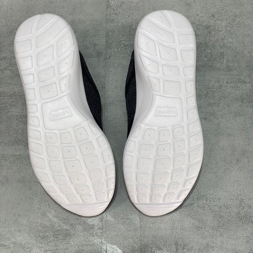 LEVI'S Black Men's Delta Knit Breathable Chunky Sole Lightweight Sneakers SZ 8.5