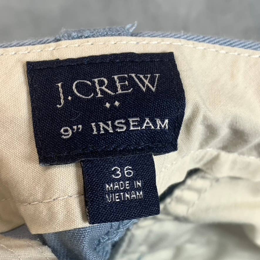 J.CREW Men's Pale Sea 9" Flex Chino Shorts SZ 36