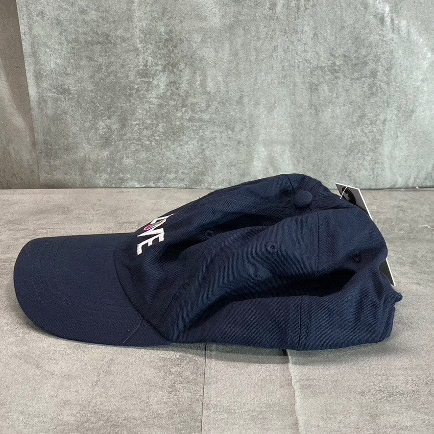 BP. Women's Navy Peace Love Dad Embroidered Adjustable Baseball Cap SZ OS