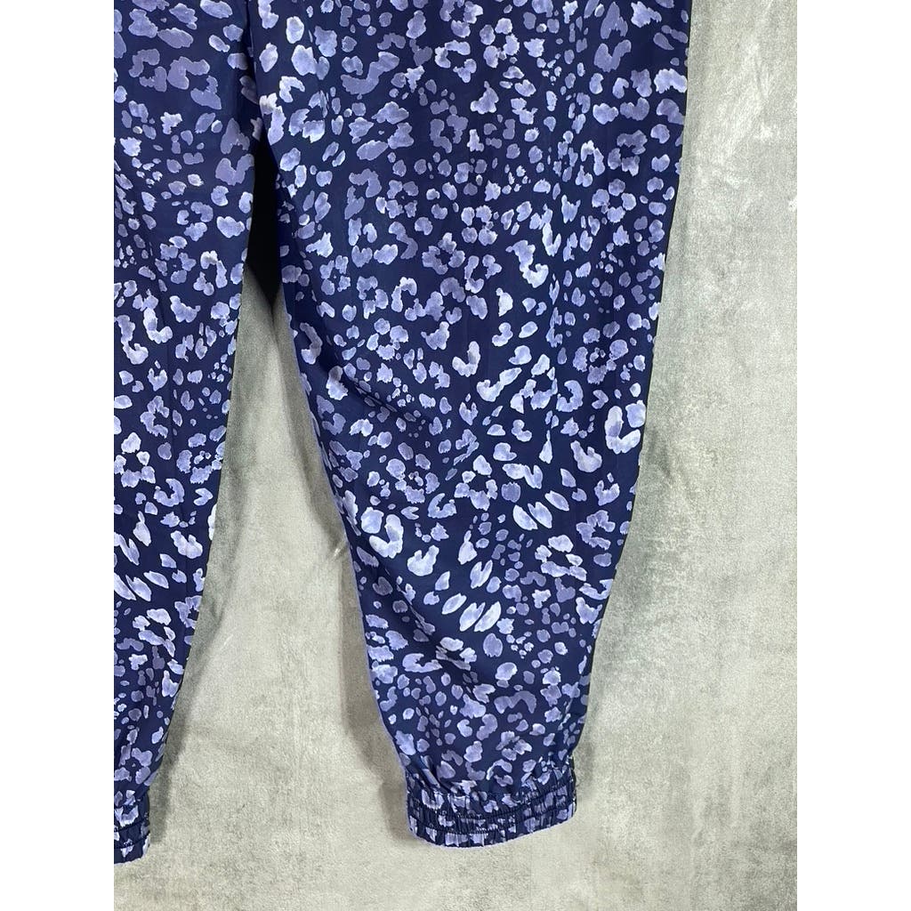 TOMMY BAHAMA Women's Blue Leopard Print Islandzone Pull-On Jogger Pant SZ XL