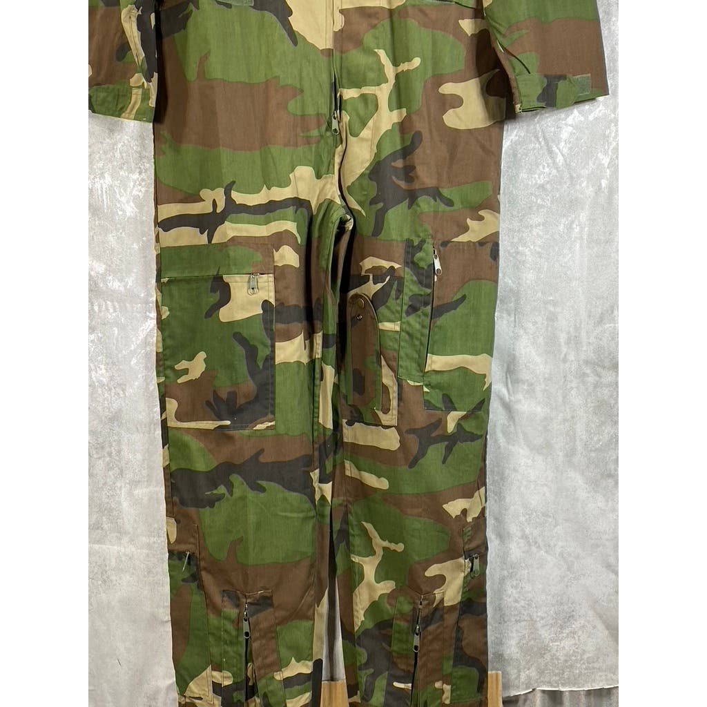 ROTHCO Men's Woodland Camo One-Piece Pull-On Flightsuit SZ S