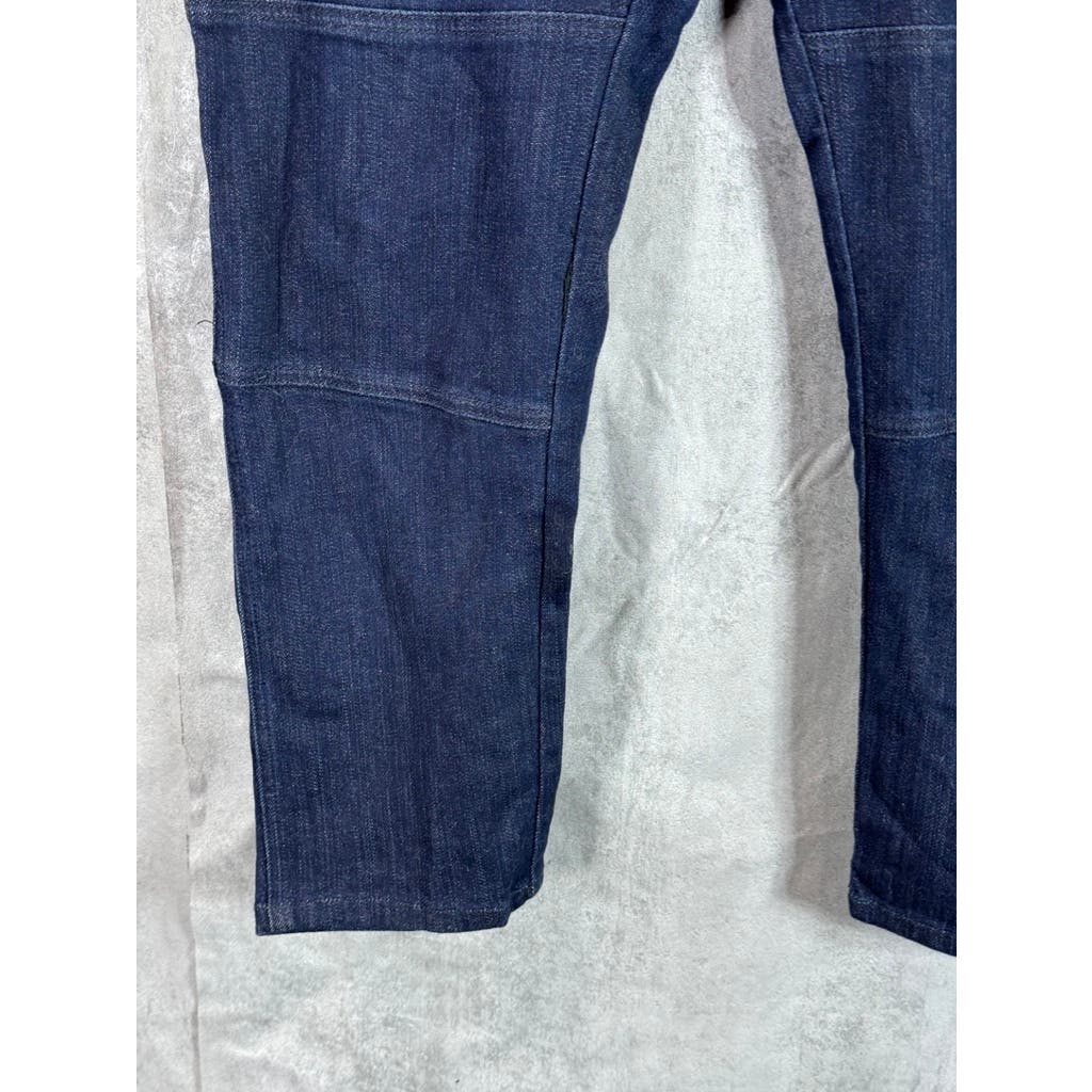 OAK Women's Dark Blue Double Knee Hip Button Denim Jeans SZ 31