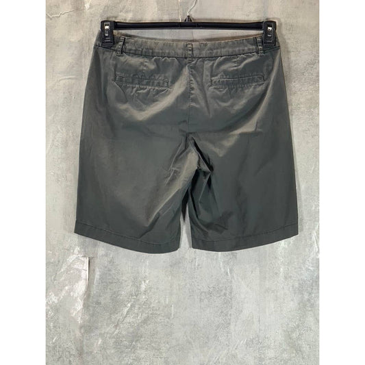 J.CREW Women's Charcoal Regular-Fit Chino Shorts SZ 8