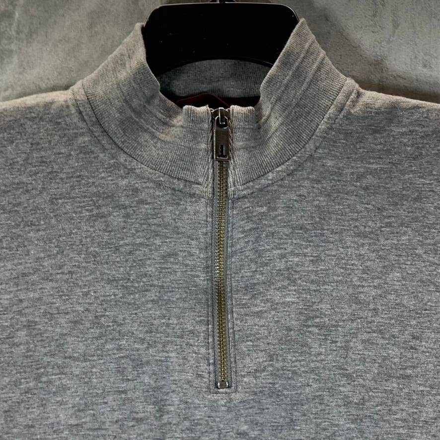 TED BAKER London Men's Grey Half-Zip Pullover Sweater SZ 2(S)