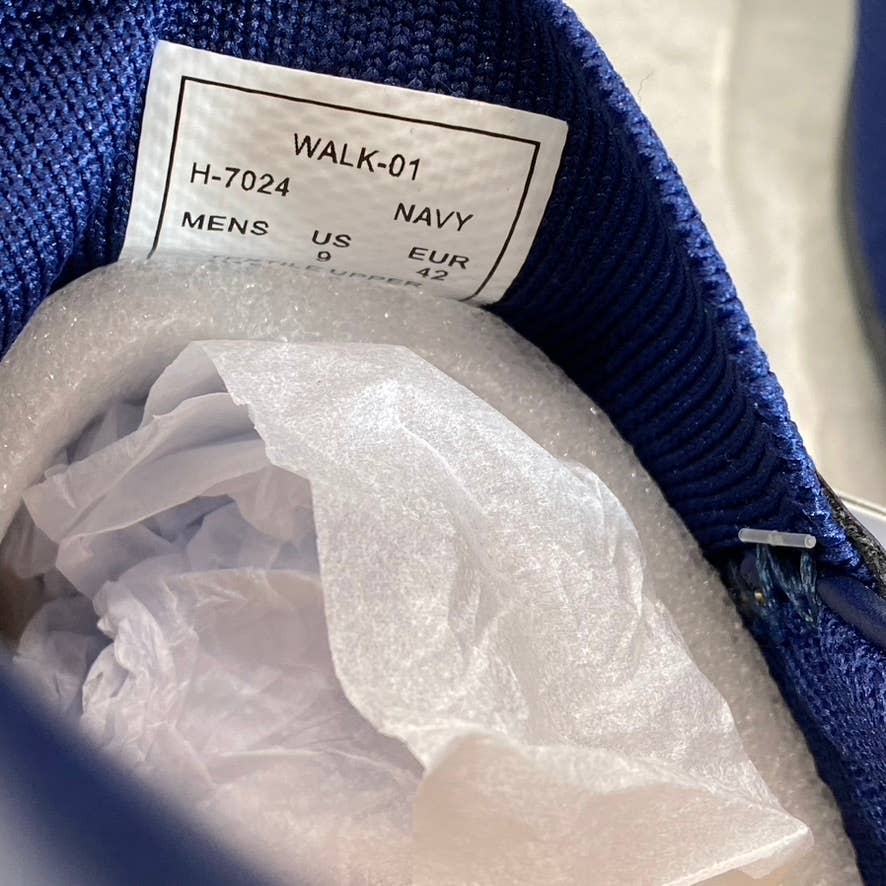 ASTON MARC Men's Navy Knit Walk Casual Slip-On Driver Loafers SZ 9